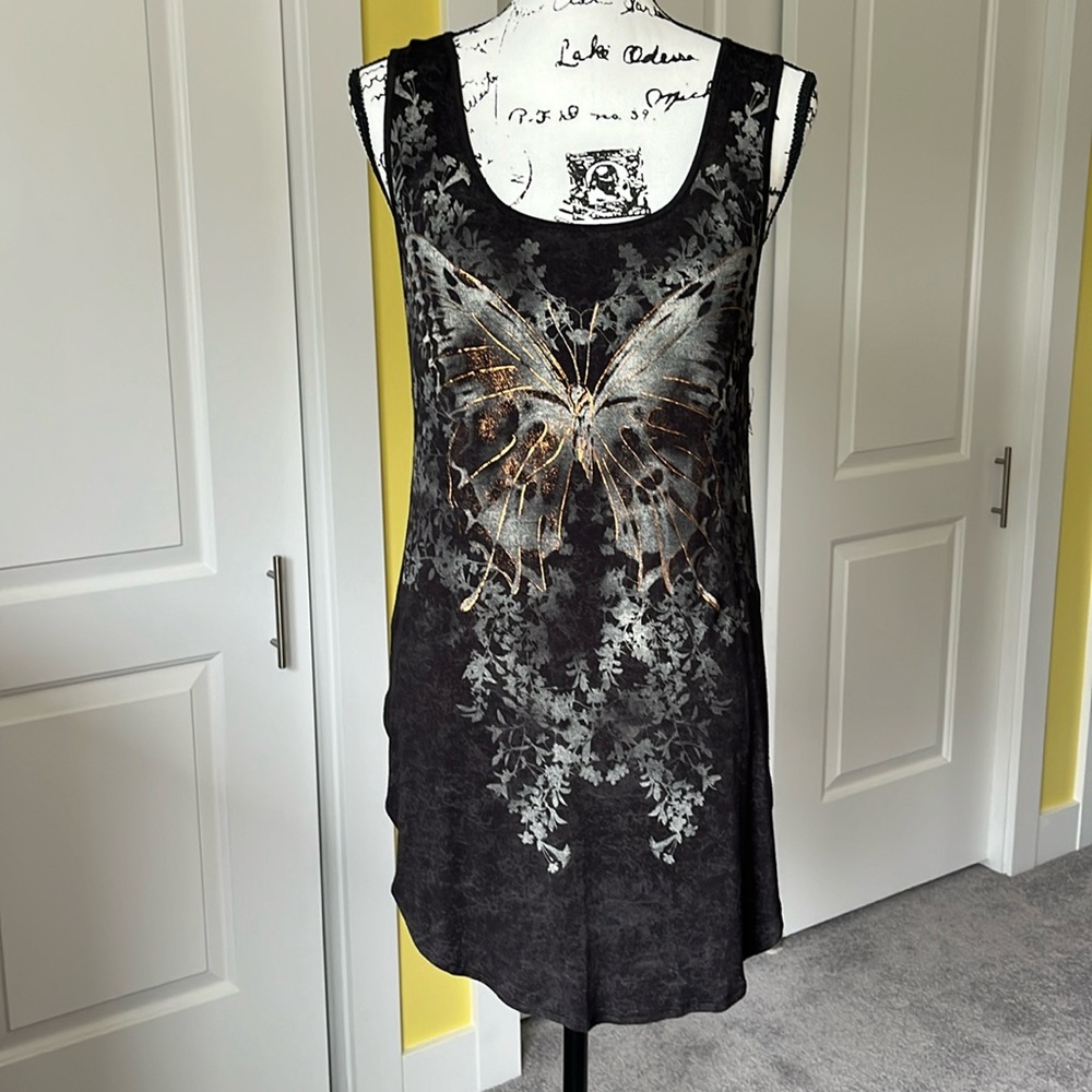 Maurice’s Butterfly Black Tank